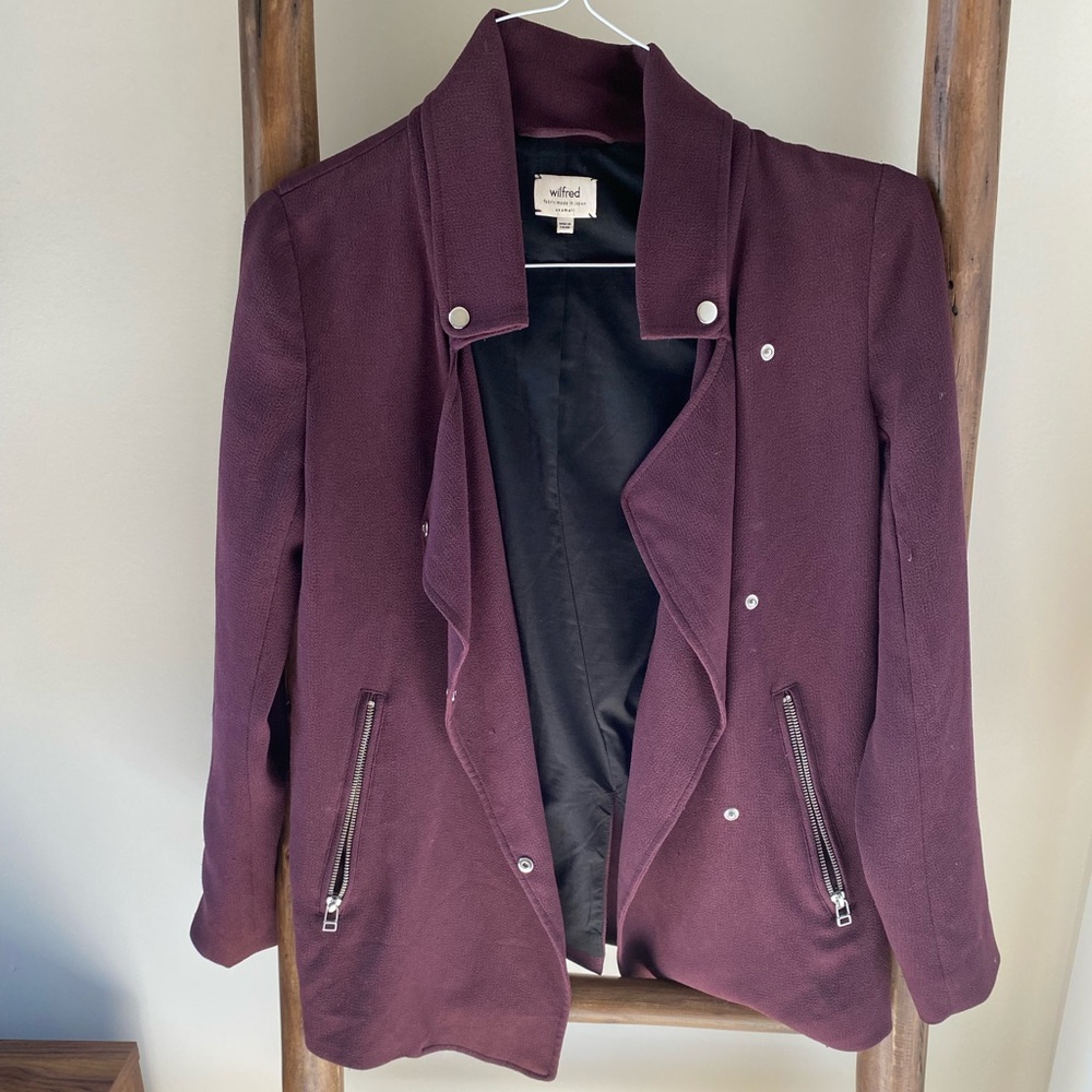 Wilfred purple jacket